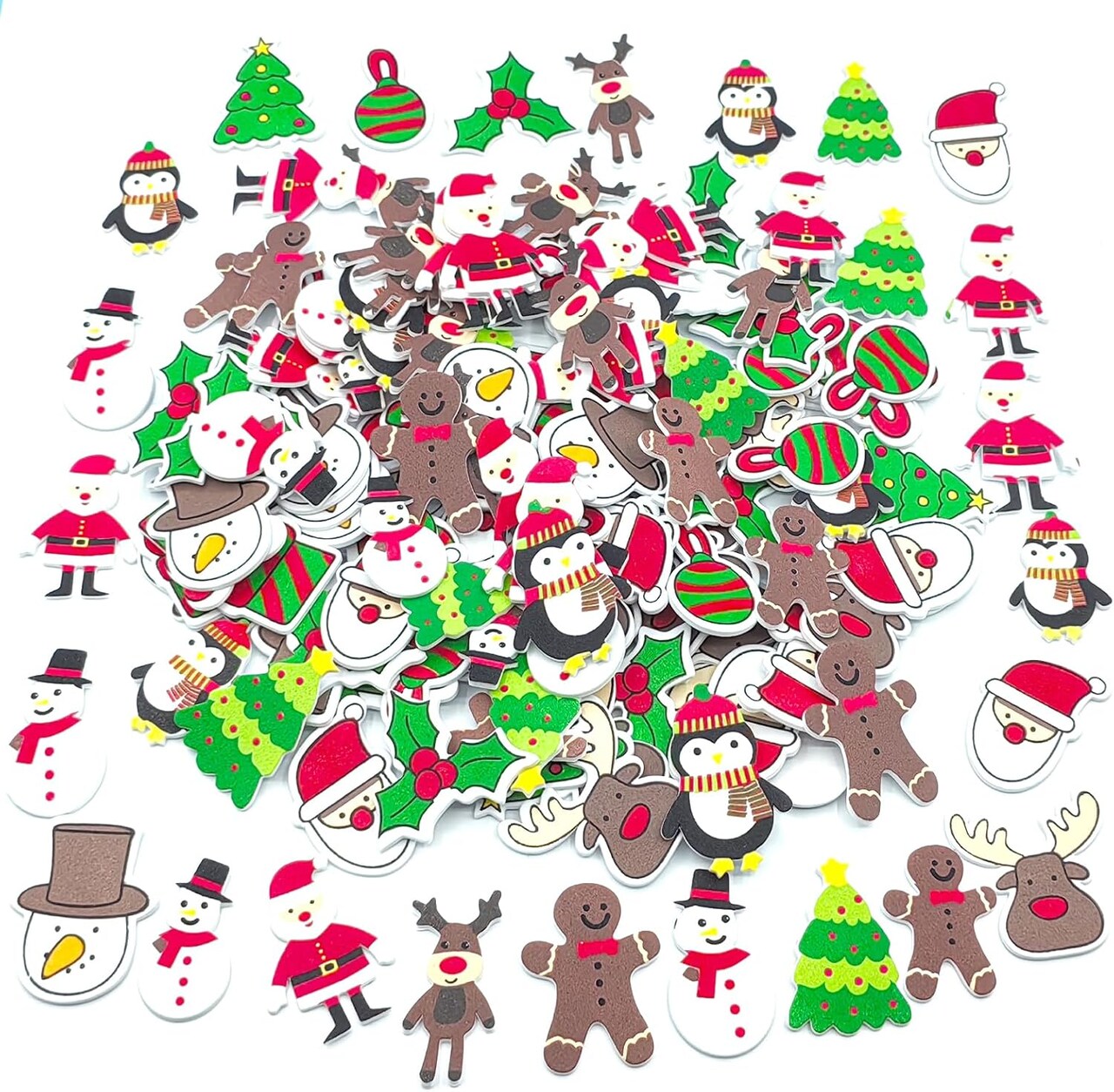 342PCS Foam Stickers Christmas,Fancy Christmas Stickers for Kit,Stocking Decorating of Christmas Puffy Stickers for Winnter for Kids Stickers